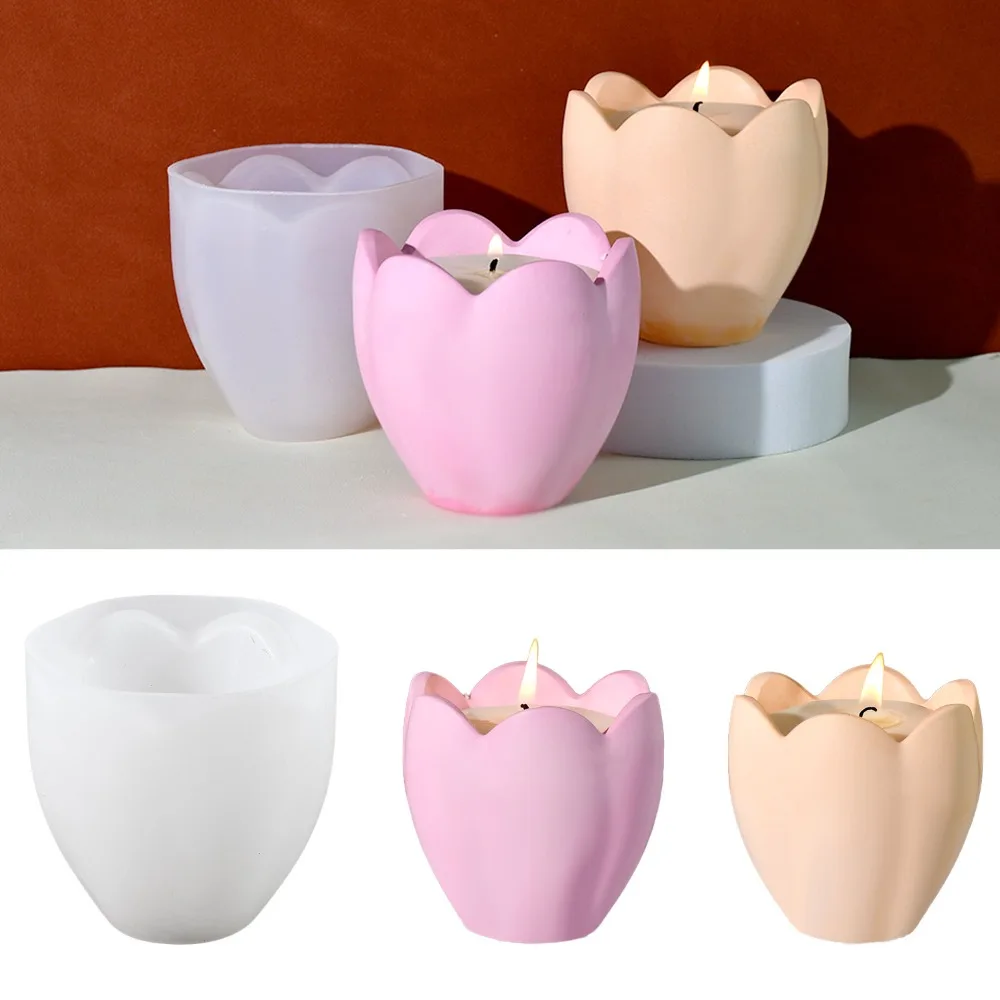 Soap Making Equipment For Beginners - Tulpe Kerzenhalter Silikon Formen Blume Harz