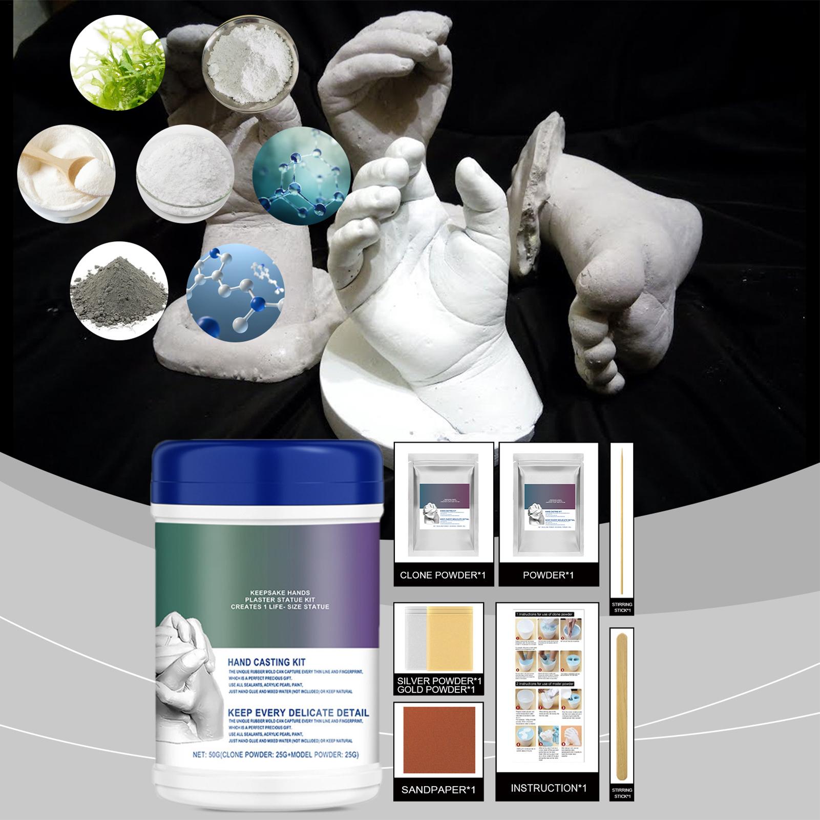 Soap Making Store - Baby-Hand- und Fußabdruck-Set, Seifenherstellungszubehör, Gips für