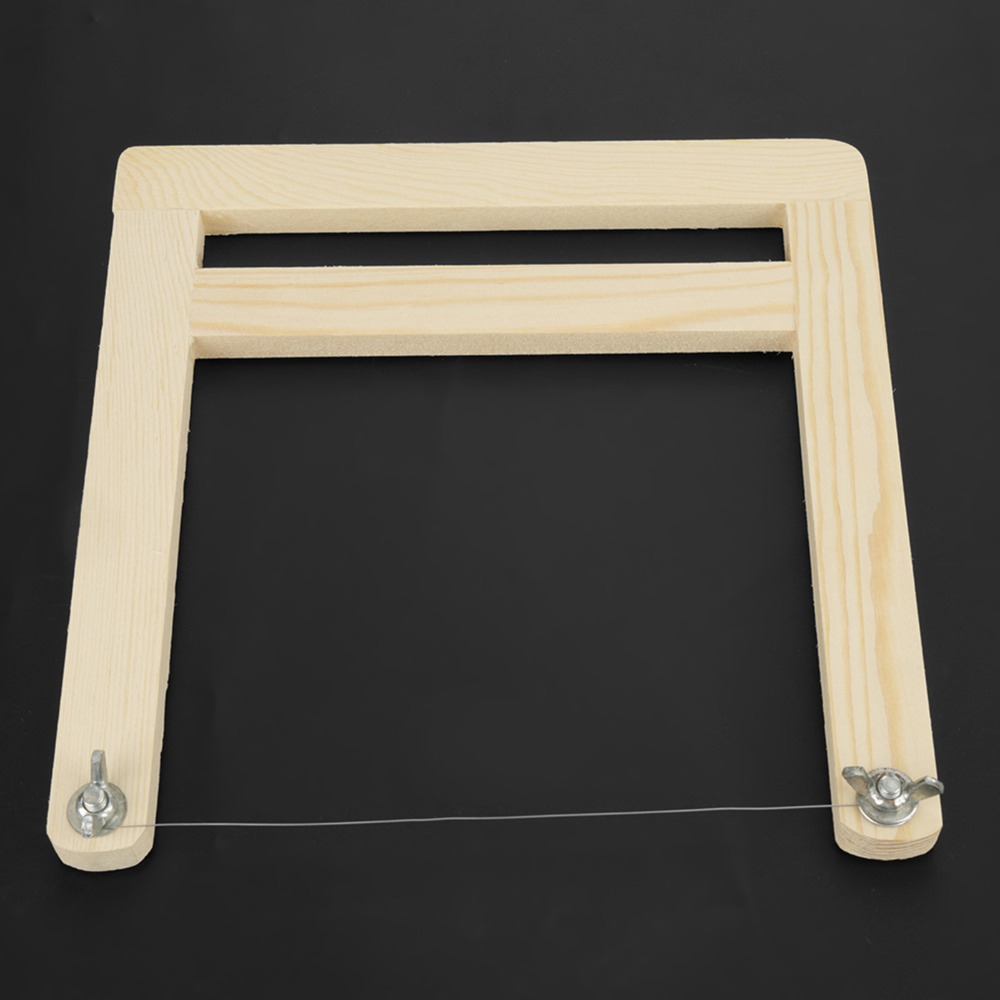 Soap Cutter Wire - Seifenherstellungshilfe: Wiederverwendbarer Seifenschneider mit Holzgriff und