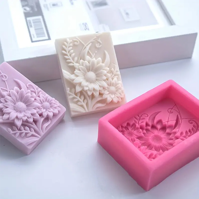 3D Blume Quadrat Seife Silikon – Soap Making Scents Bewertung und Preis