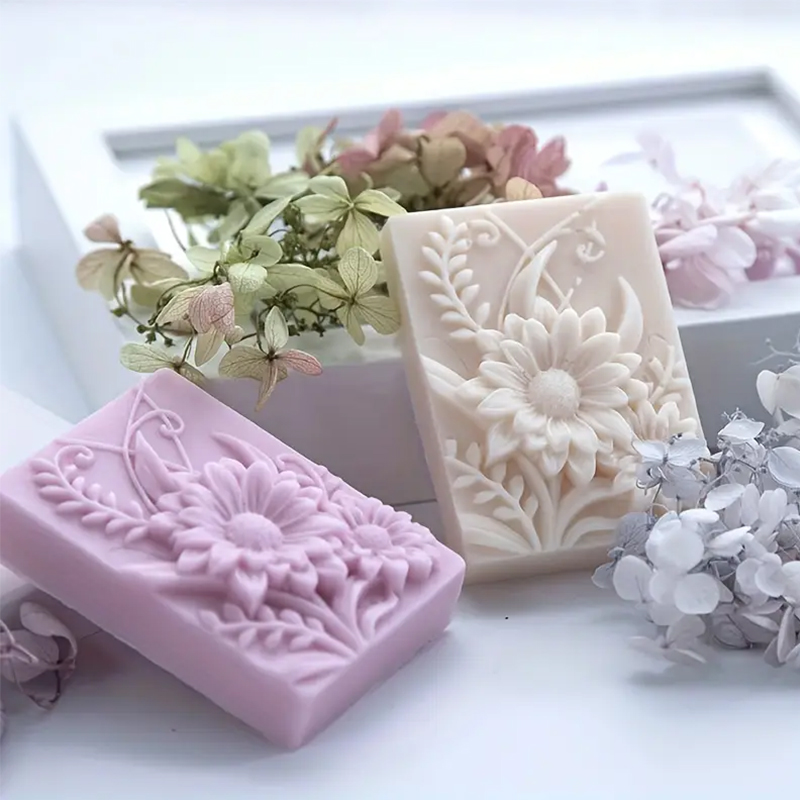 3D Blume Quadrat Seife Silikon – Soap Making Scents Bewertung und Preis
