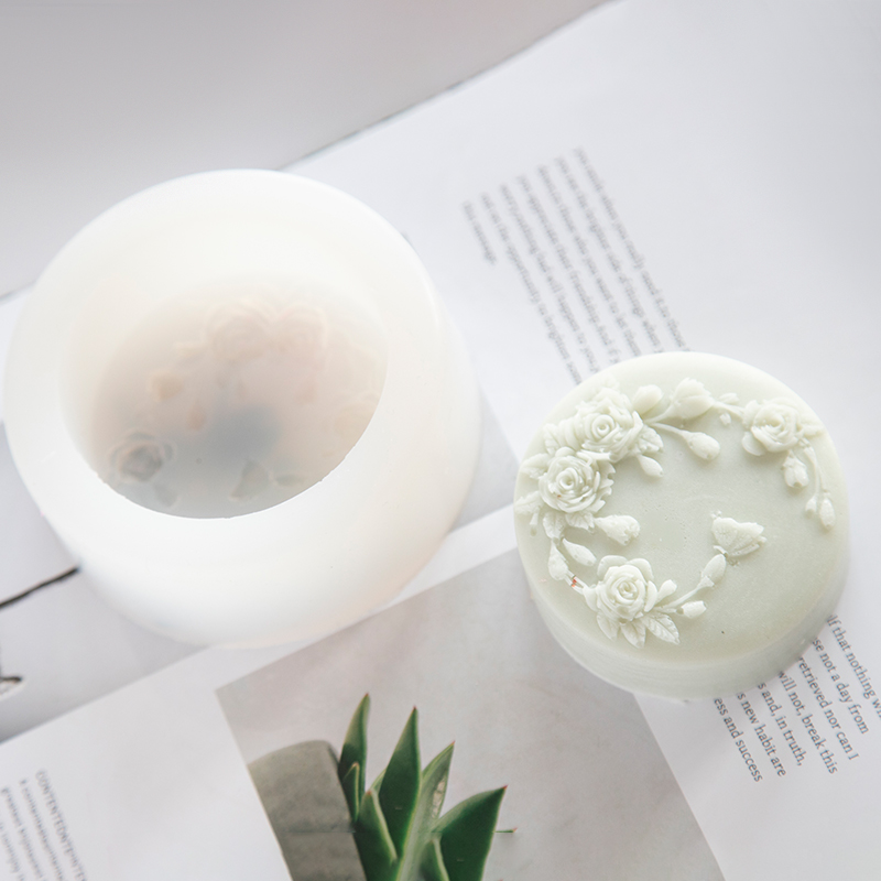 Runde Form Rose Blume handgema – Soap Making Scents Bewertung und Preis