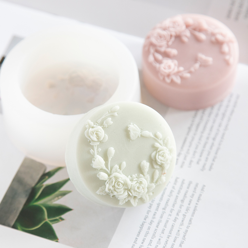 Runde Form Rose Blume handgema – Soap Making Scents Bewertung und Preis