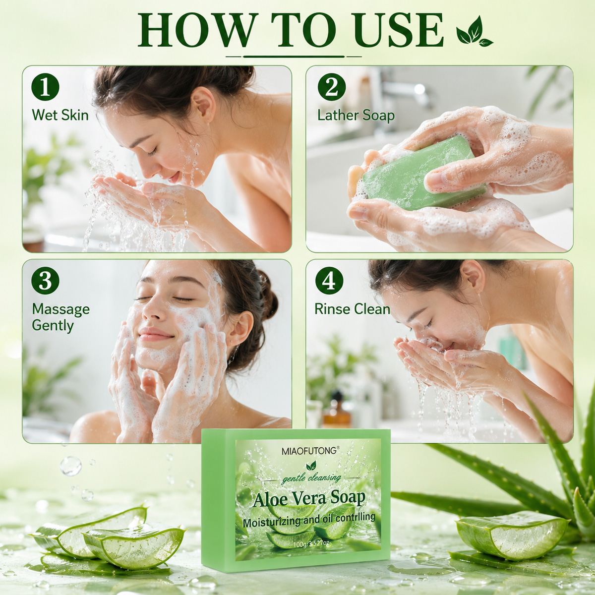 4-in-1 Aloe Vera Handgemachte  – Essential Oil Soap Bewertung und Preis