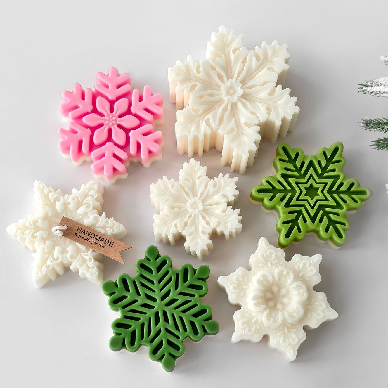 Weihnachten Schneeflocke Säule – Soap Making Scents Bewertung und Preis