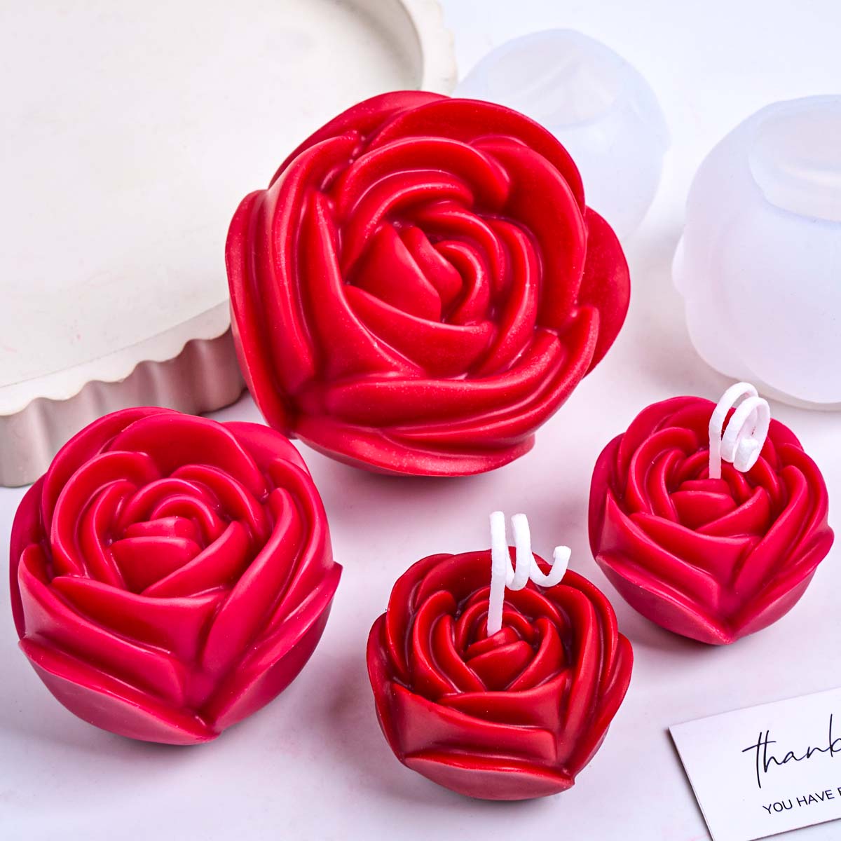 3D Blumenform Silikon Kerzenfo – Soap Making Scents Bewertung und Preis